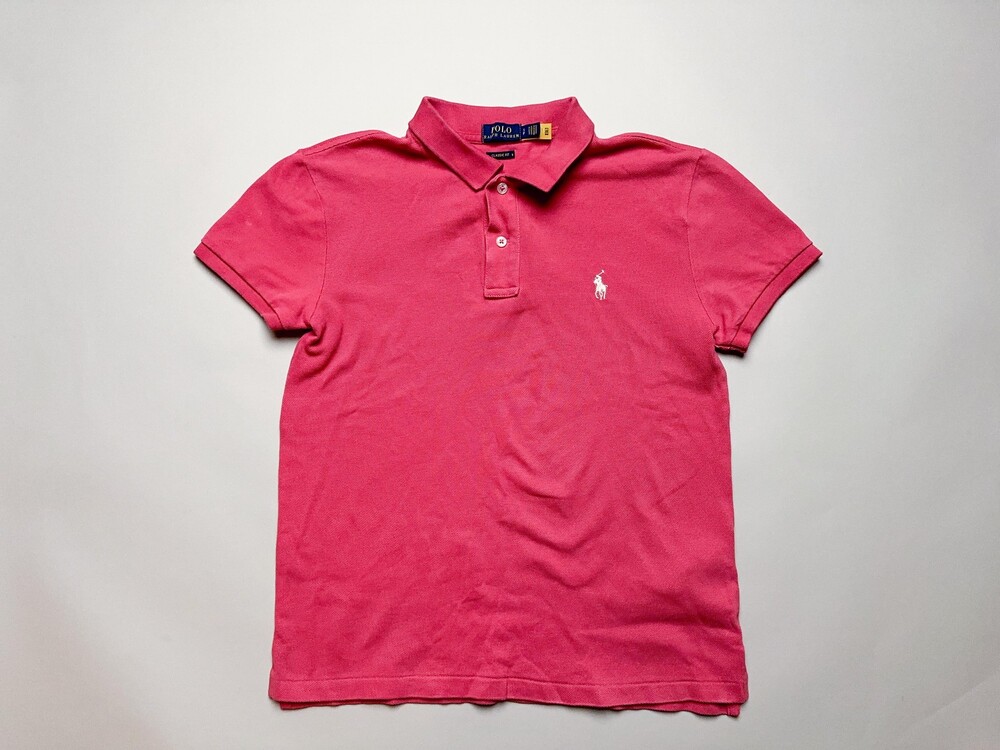 Polo Ralph Lauren Polo Shirt Mens Small Pink Classic Fit Embroidered Pony Casual